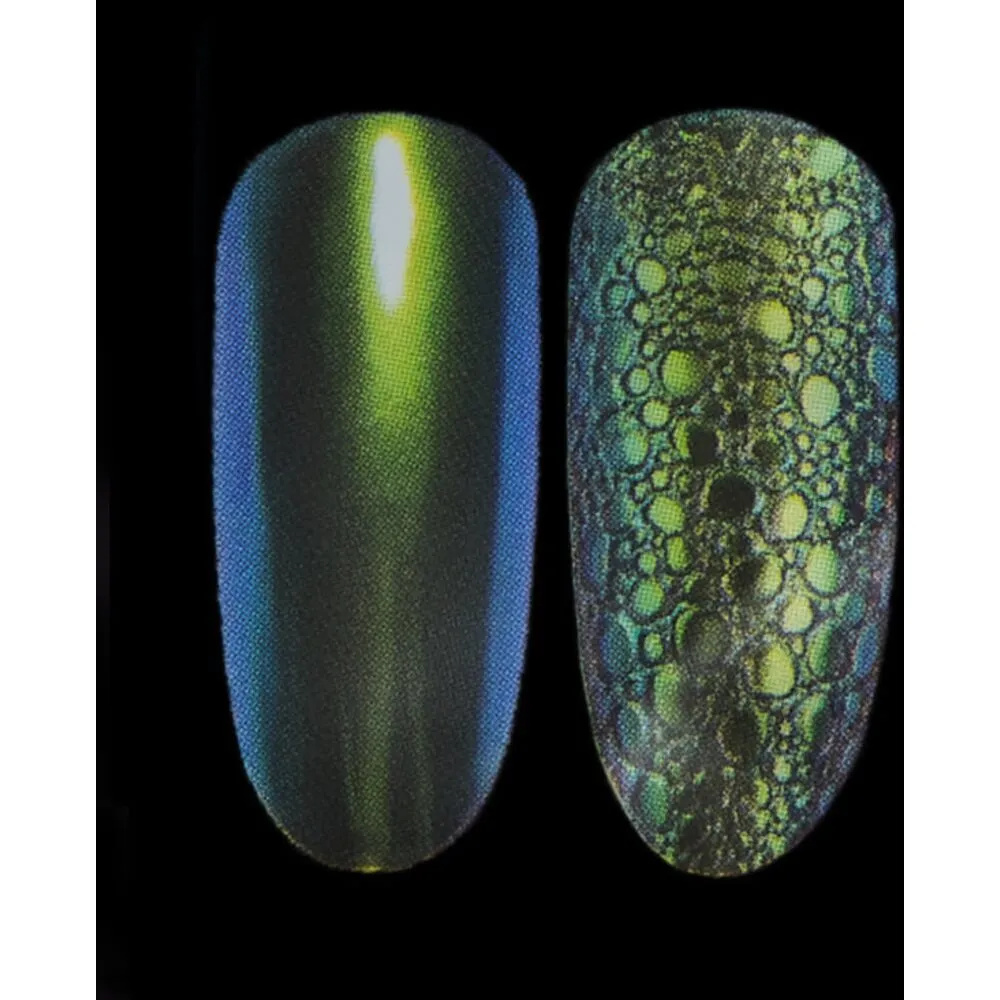 Chameleon Metallic Chrome Nail Pigment - Green - Each