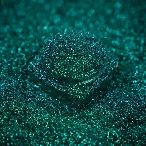 Chrome Crush Glitter | Aqua Green