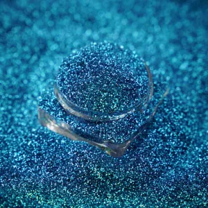 Chrome Crush Glitter | Cyan