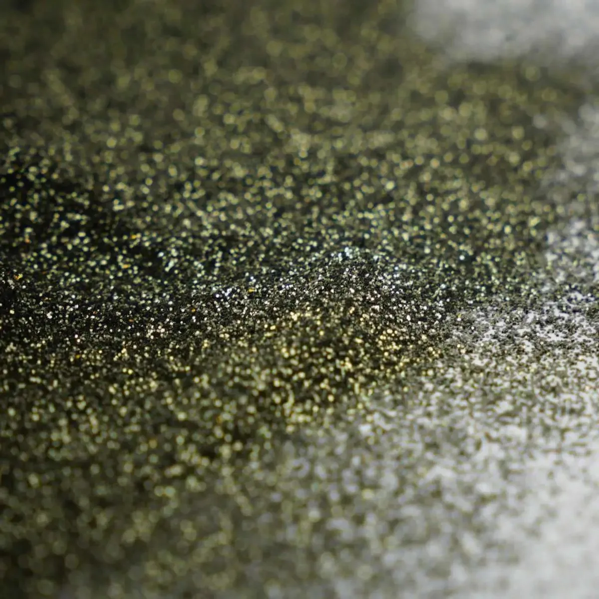 Chrome Crush Glitter | Dark Olive Green