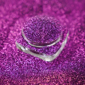 Chrome Crush Glitter | Deep Pink
