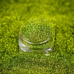 Chrome Crush Glitter | Light Green