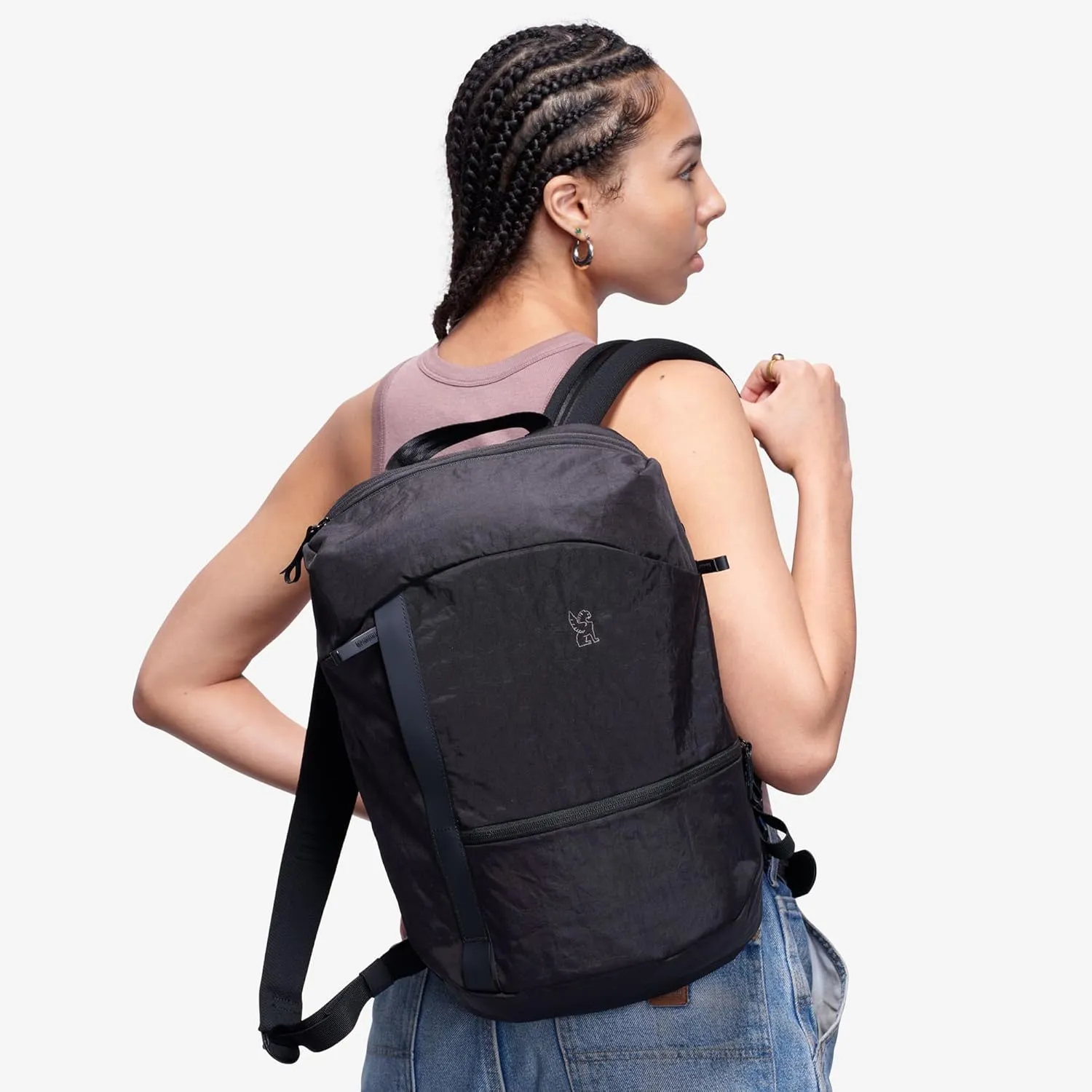 Chrome Industries Camden Backpack – 16L Travel Bag for Men and Women with Plush Knit Shoulder Straps Recycled Materials and Internal Laptop Sleeve – Sage