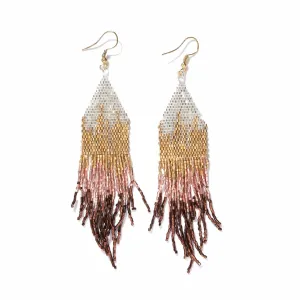 Claire Ombre Earrings, Mixed Metallic