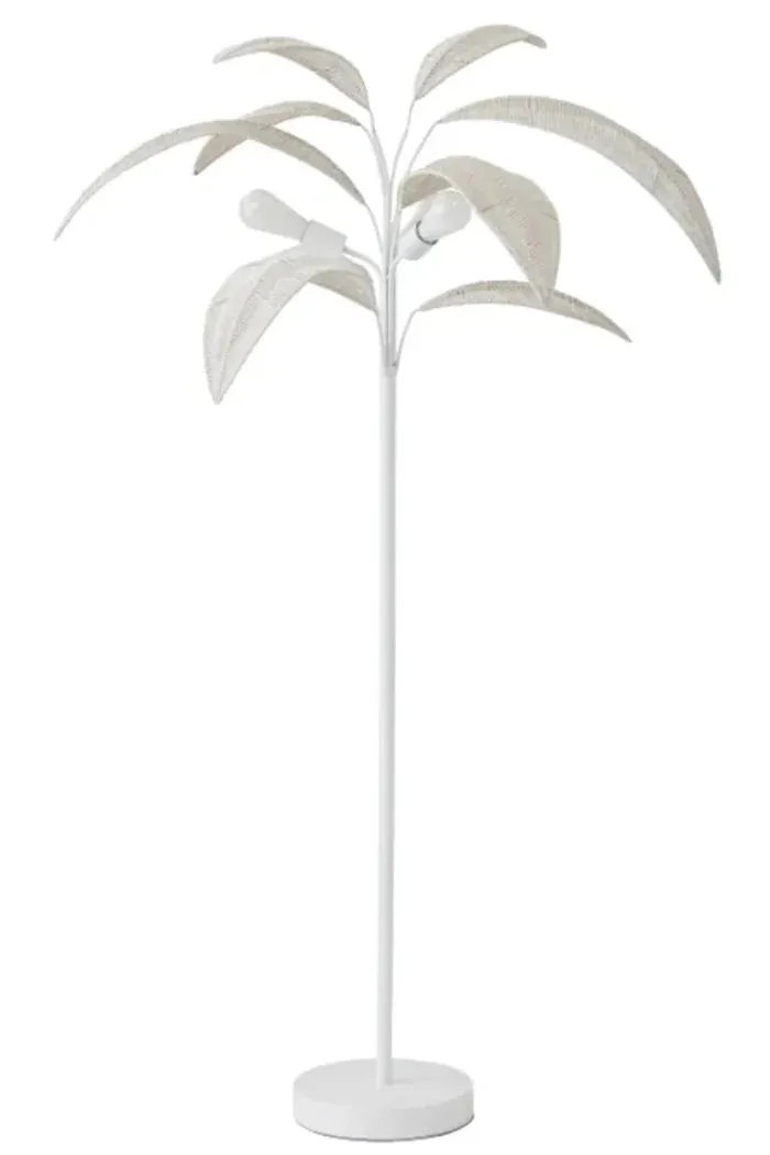 Coast to Coast  Palm Rattan Floor Lamp