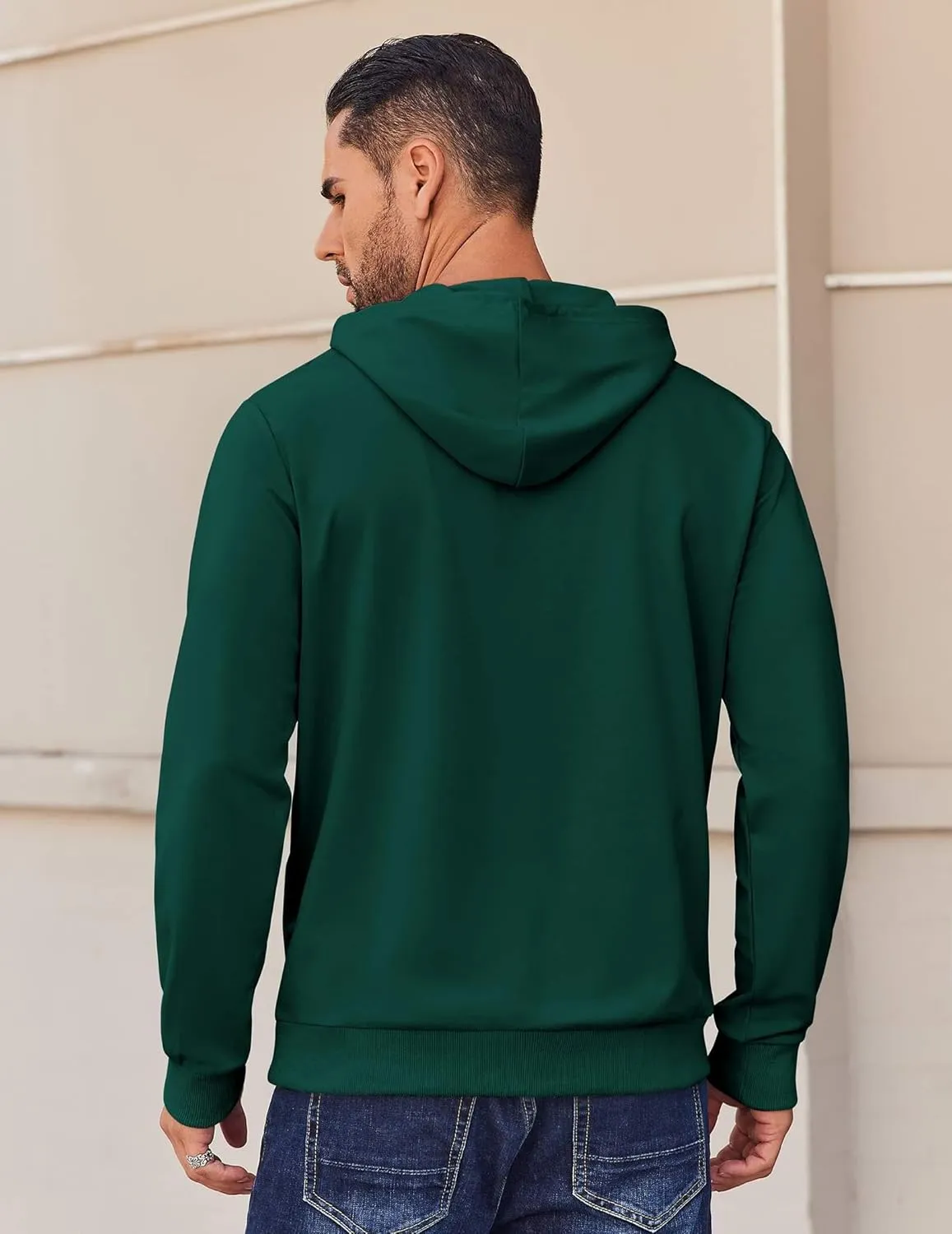 COOFANDY Mens Hoodies Pullover Long Sleeve Casual Fashion Sweatshirts Drawstring Gym Hooded Shirt with Kanga Pocket