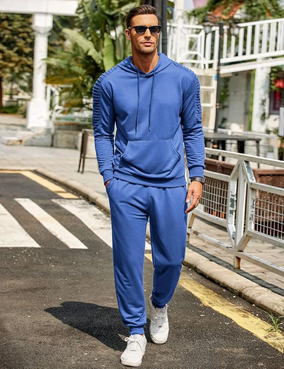 COOFANDY Men's Tracksuit 2 Piece Hoodie Sweatsuit Sets Casual Jogging Athletic Suits