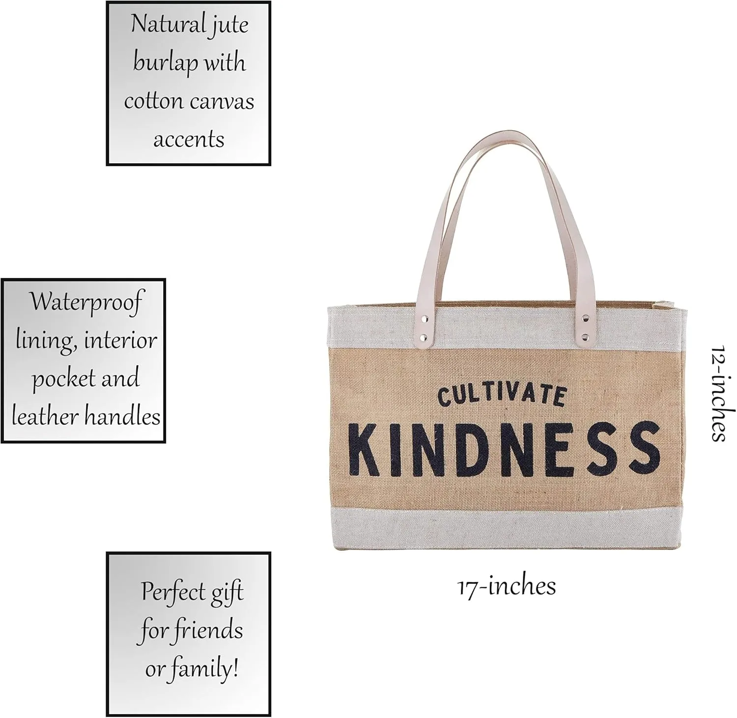 Creative Brands Faithworks - Inspirational Jute Market Tote Bag