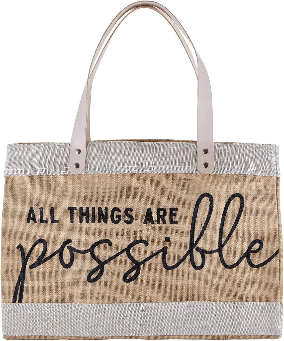 Creative Brands Faithworks - Inspirational Jute Market Tote Bag