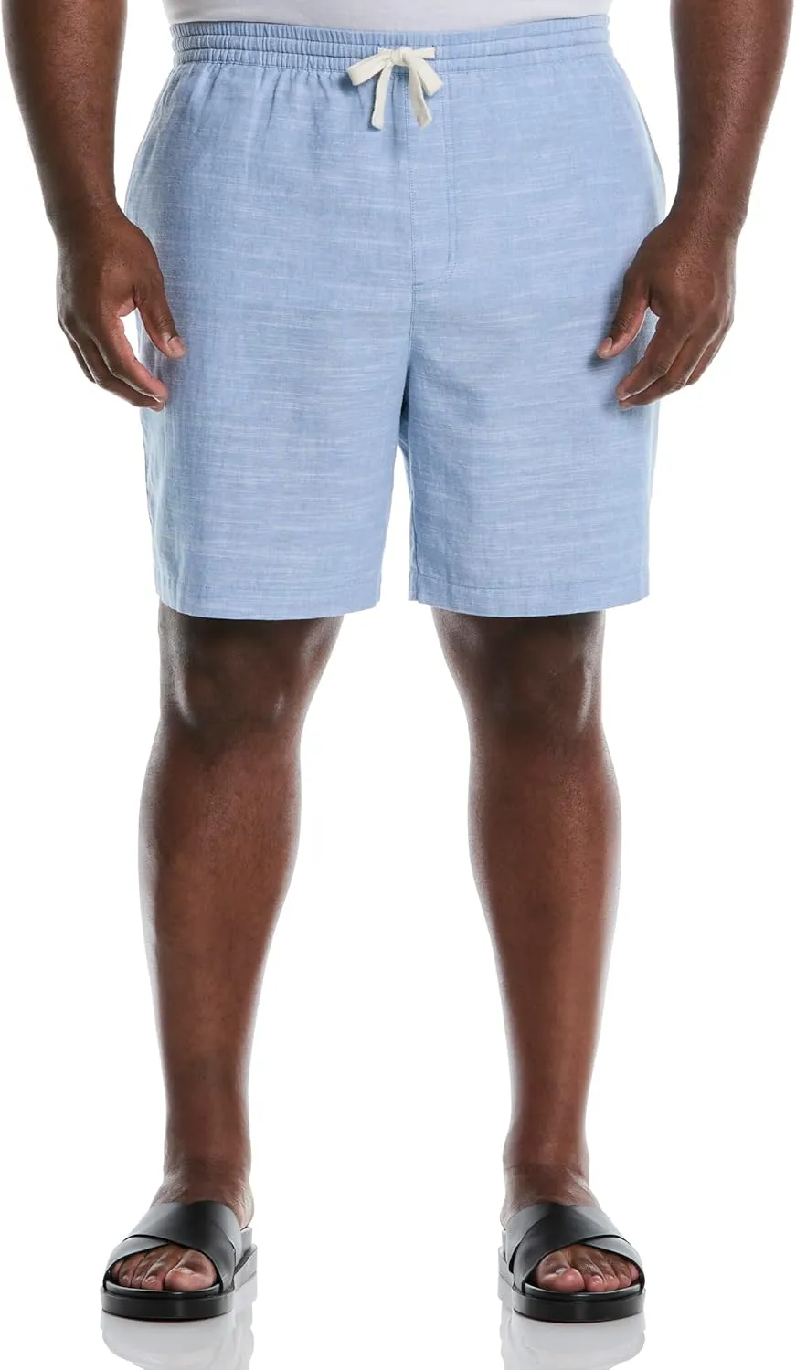 Cubavera Men's Linen Blend 8" Cross Dyed Slub Short