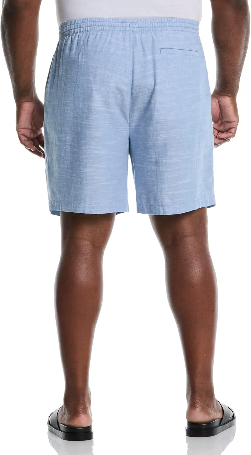 Cubavera Men's Linen Blend 8" Cross Dyed Slub Short