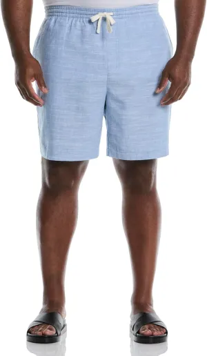 Cubavera Men's Linen Blend 8" Cross Dyed Slub Short