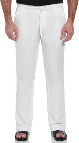 Cubavera Men's Linen-Blend Drawstring Pants with Pockets, Stretch Fabric, Lightweight & Breathable, 30" & 32" Inseams