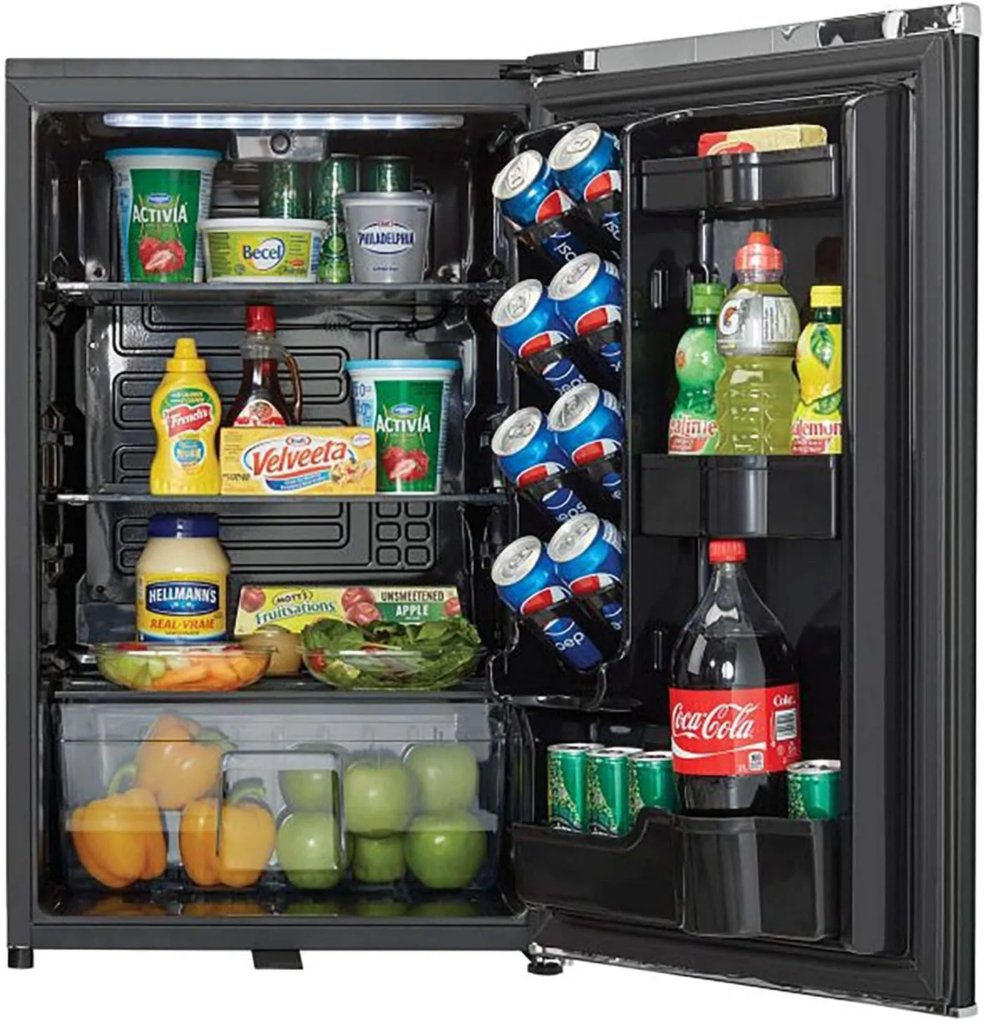 Danby DAR044A6MDB 4.4 Cu.Ft. Mini Fridge, Compact Refrigerator For Bedroom, Living Room, Bar, Dorm, Kitchen, Office, E-Star In Black With Lock