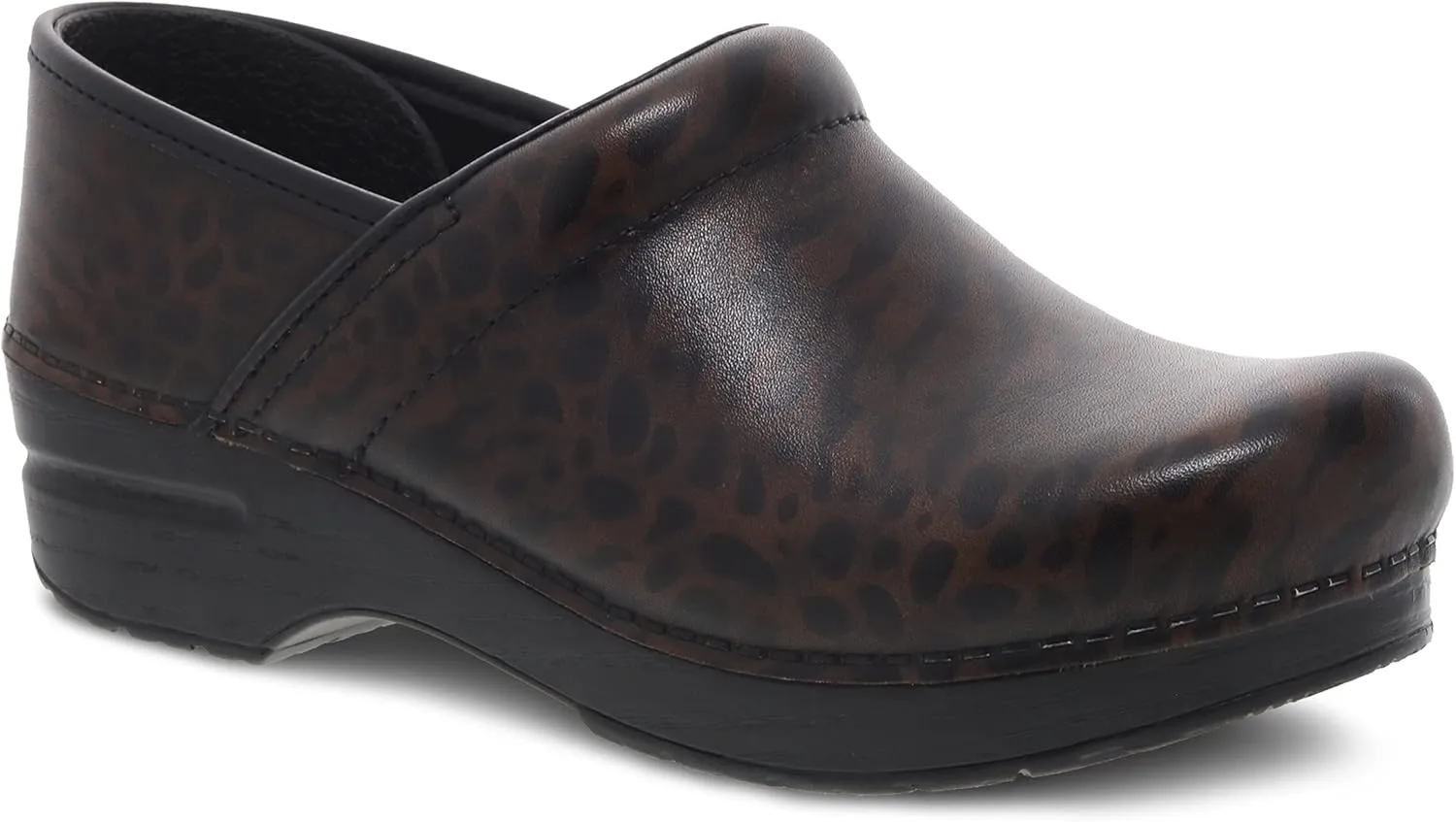 Dansko® Professional Shoes for Women – Leather Upper and Sockliner – PVC Inner – Polyurethane Outsole Zebra Brush-Off EU 39 (US Women's 8.5-9) Regular
