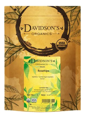 Davidson's Tea Bulk, Organic Rosehips, 16-Ounce Bag