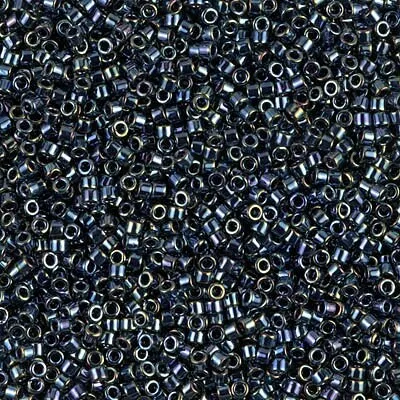 DB 06, Dark Blue Metallic Rainbow - Miyuki Delica Beads, Size 11, 5 grams Miyuki Delica & Seed Beads