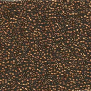 DB 1051, Matte Metallic Bronze Gold Iris - Miyuki Delica Beads - Size 11 - 5 grams - Japanese Cylinder Seed Beads - Retail & Wholesale