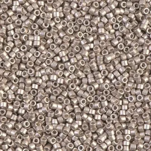 DB 1158, Galvanized Semi-Frosted Light Amethyst - Miyuki Delica Beads - Size 11 - 5 grams - Japanese Cylinder Beads - Retail & Wholesale