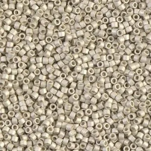 DB 335, Matte Metallic Galvanized Silver - Miyuki Delica Beads, Size 11, 5 grams - Miyuki Delica & Seed Bead -