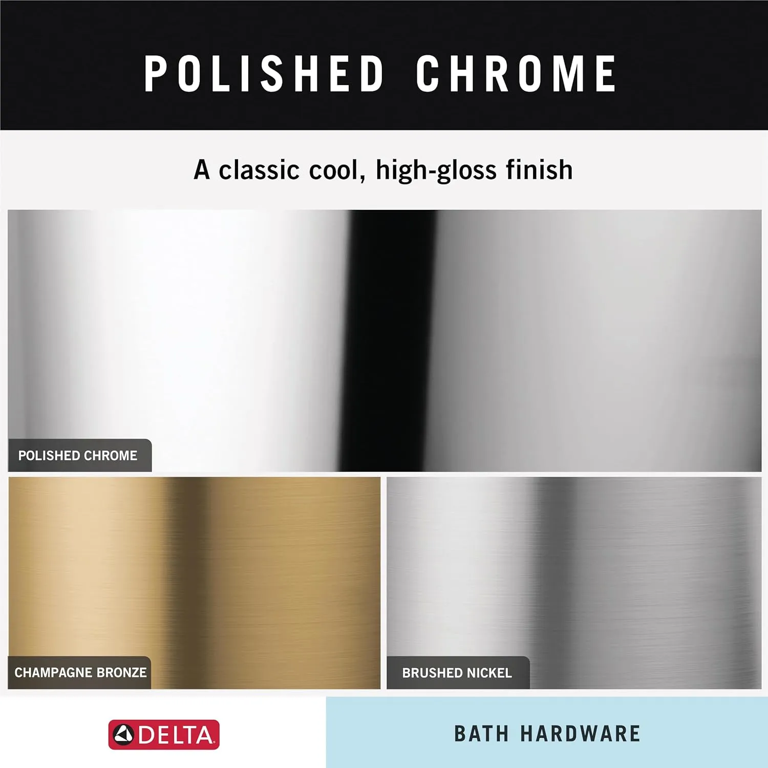 Delta Faucet 79435 Linden Towel, Robe Hook, Polished Chrome