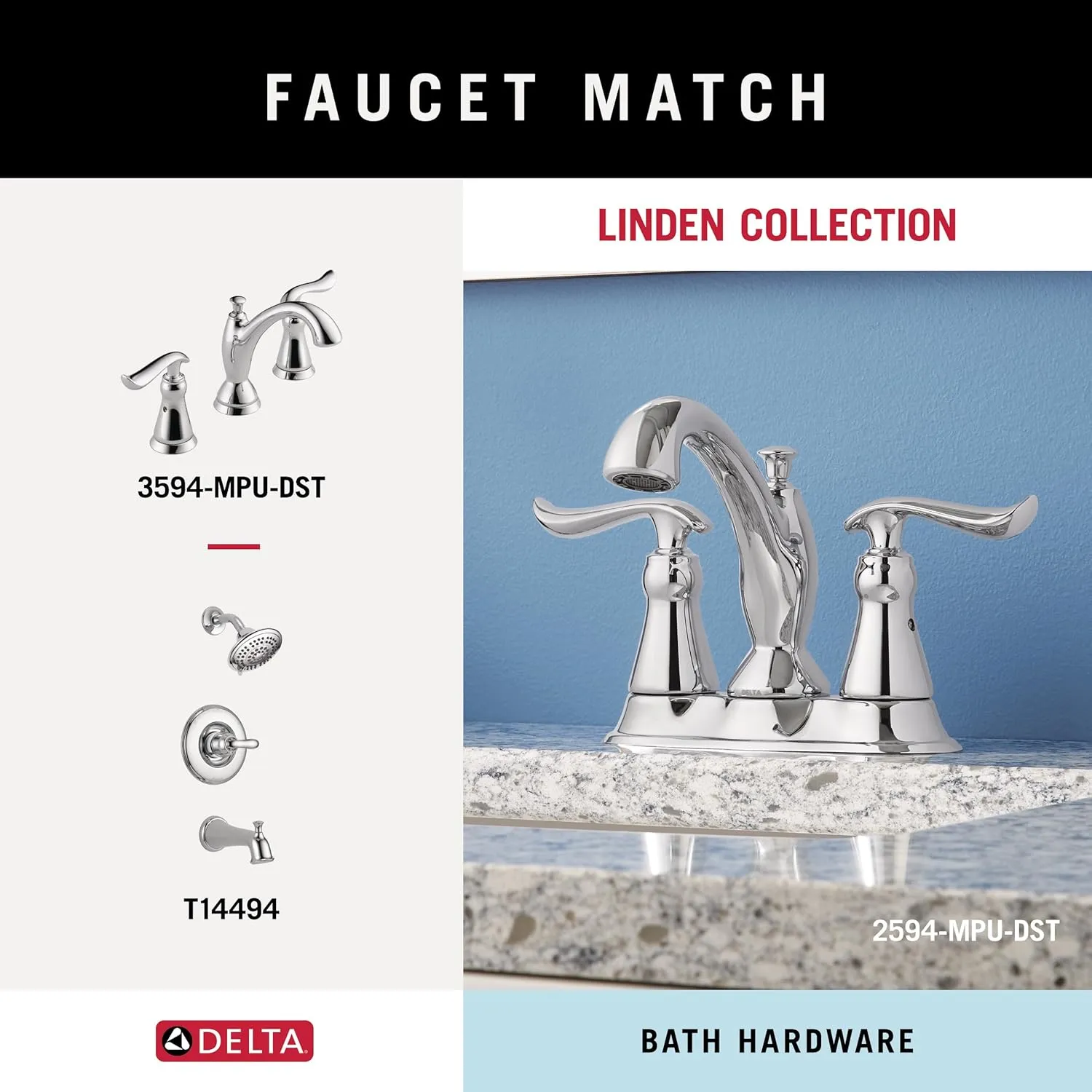 Delta Faucet 79435 Linden Towel, Robe Hook, Polished Chrome