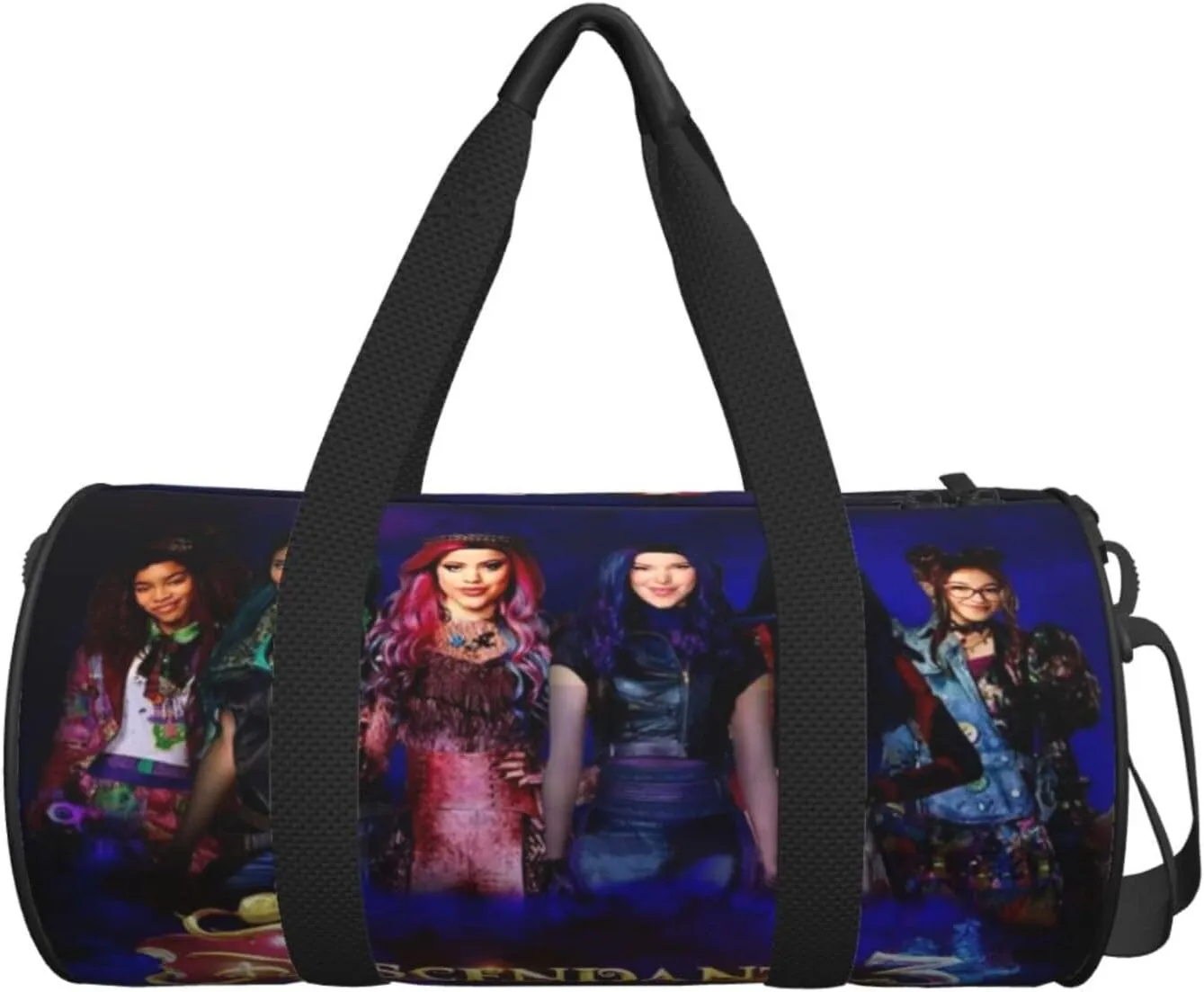 Desc-endants 3 Gym Bag for Women and Men, Gyms Waterproof Dufflebag Lightweight Carryon Gymbag