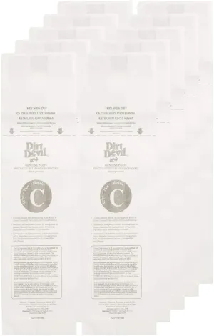 Dirt Devil Type C Deluxe Vacuum Bags (10-Pack), 3700148001