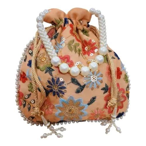 DMS RETAIL Potli Bags For Wedding Return Gifts For Women In Bulk, Ladies Return Gifts For Pooja Birthday Kitty Party Shagun Mehndi Sangeet Pack of