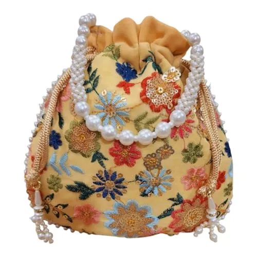 DMS RETAIL Potli Bags For Wedding Return Gifts For Women In Bulk, Ladies Return Gifts For Pooja Birthday Kitty Party Shagun Mehndi Sangeet Pack of