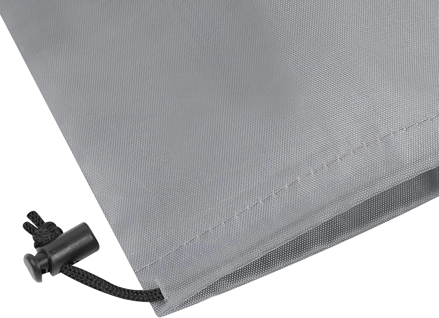 Drawstring Bag - Nylon Cinch and Ditty Stuff Pouch with Toggle (6 x 8-12 pack, Grey)
