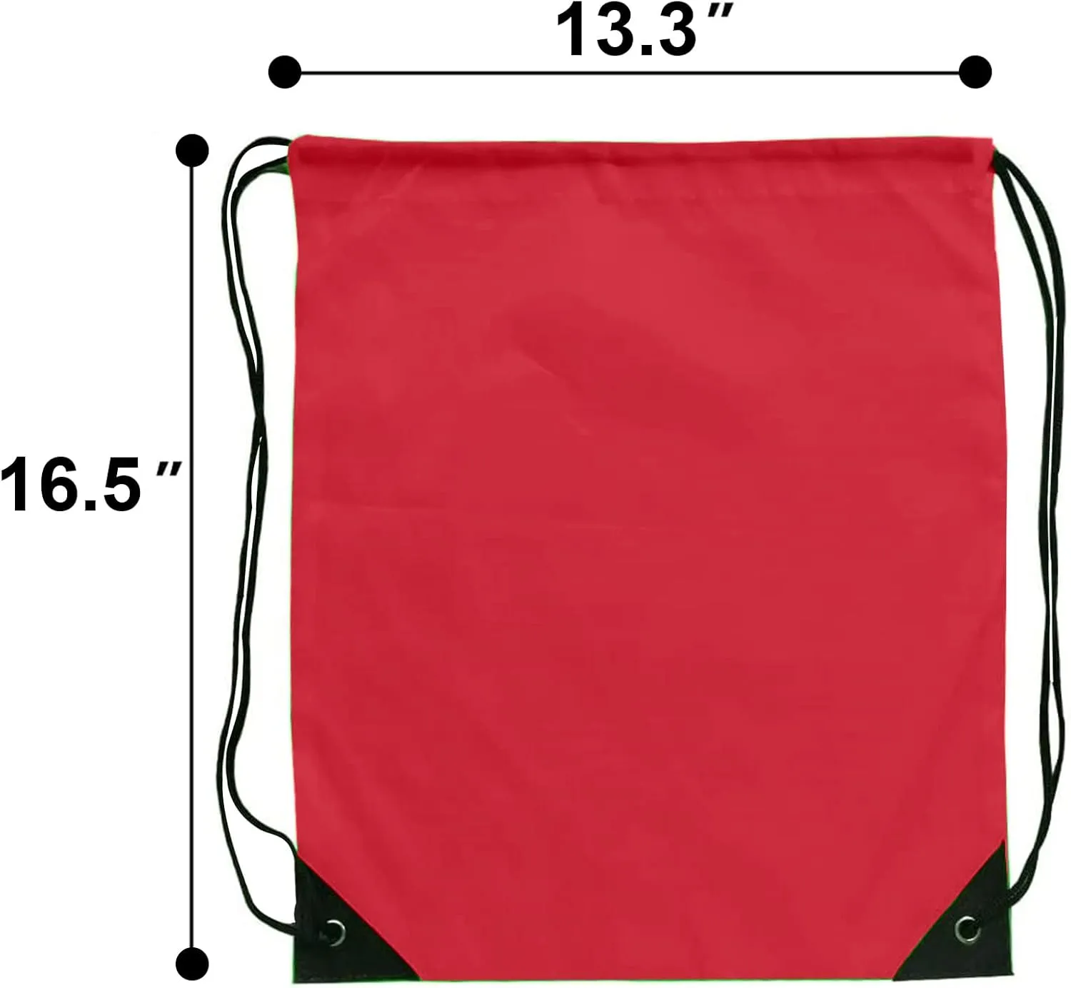 Drawstring Bags 28 Pcs String Backpack Bulk Cinch Bag Sackpack for Men Women Gym(Red)