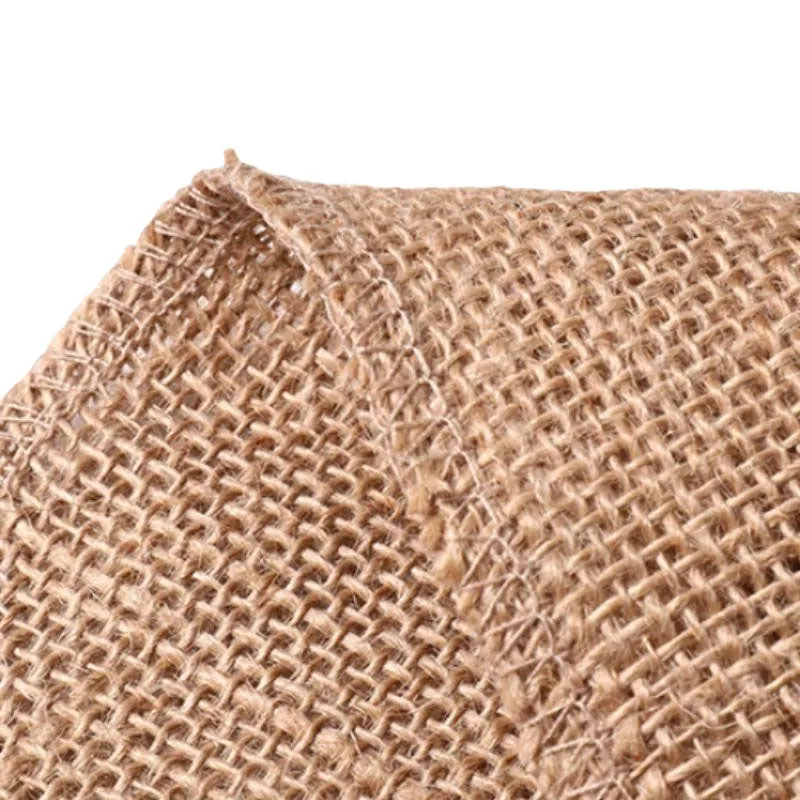 Drawstring Hessian Bags with Lace Trim 100x150mm