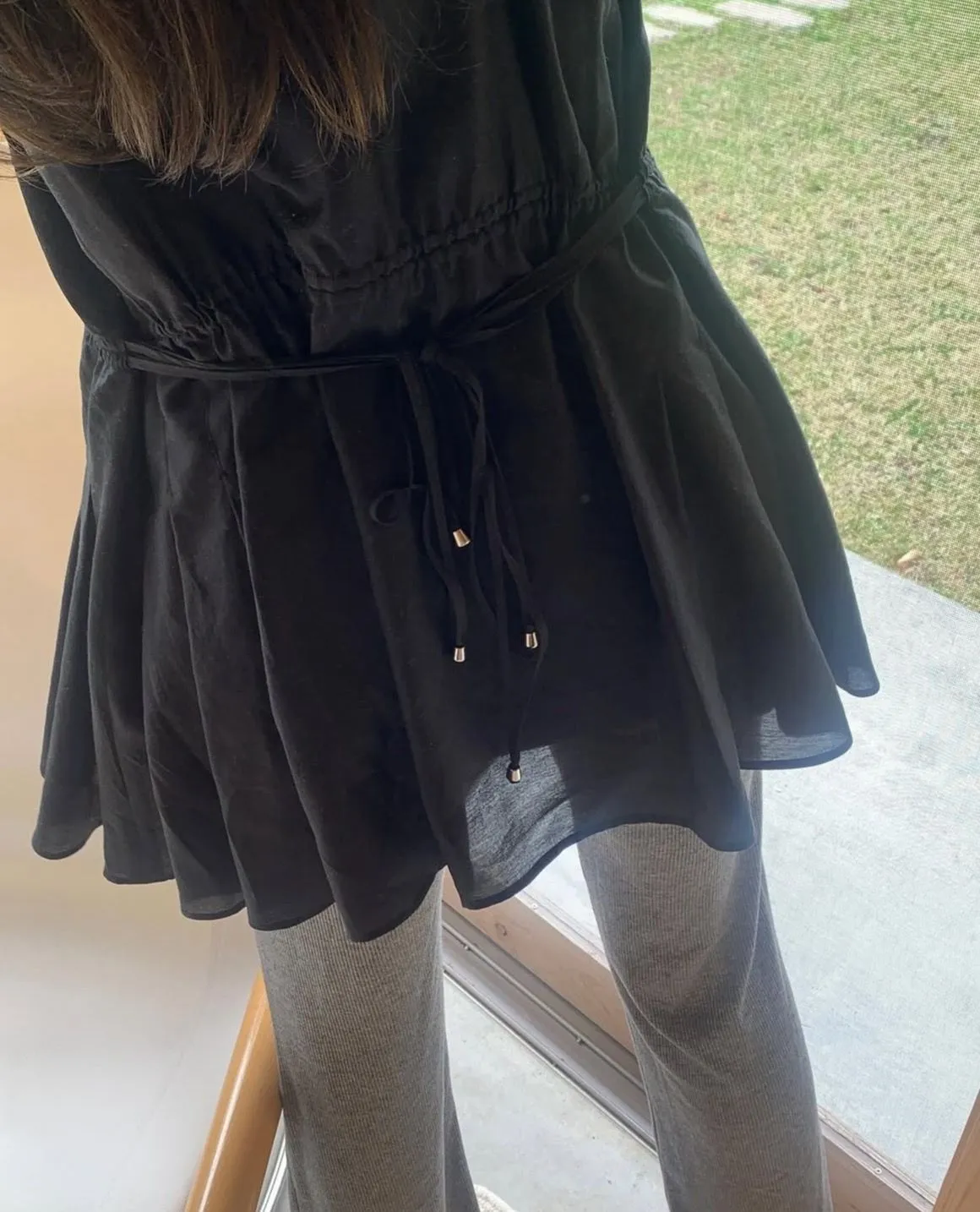 Drawstring skirt