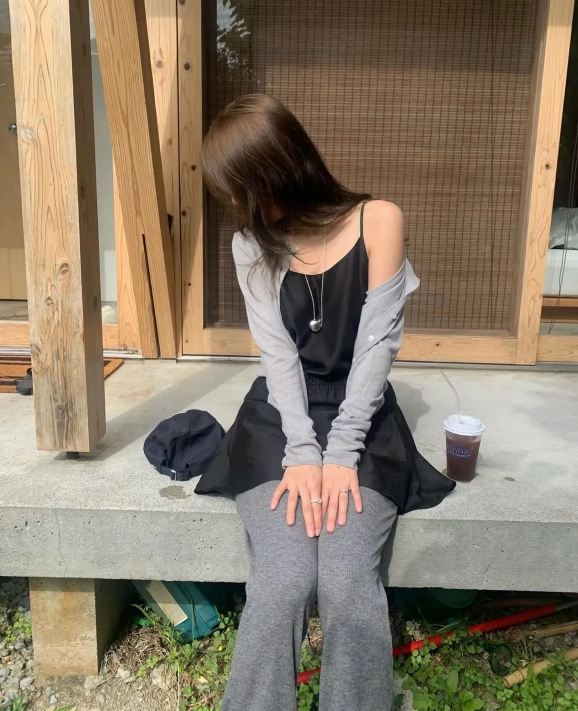Drawstring skirt