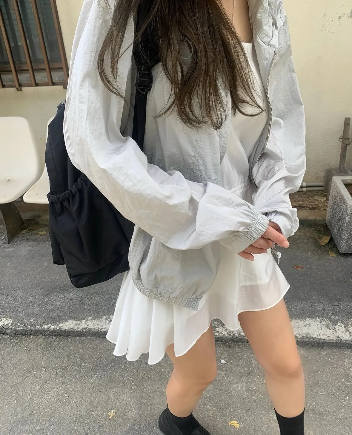 Drawstring skirt
