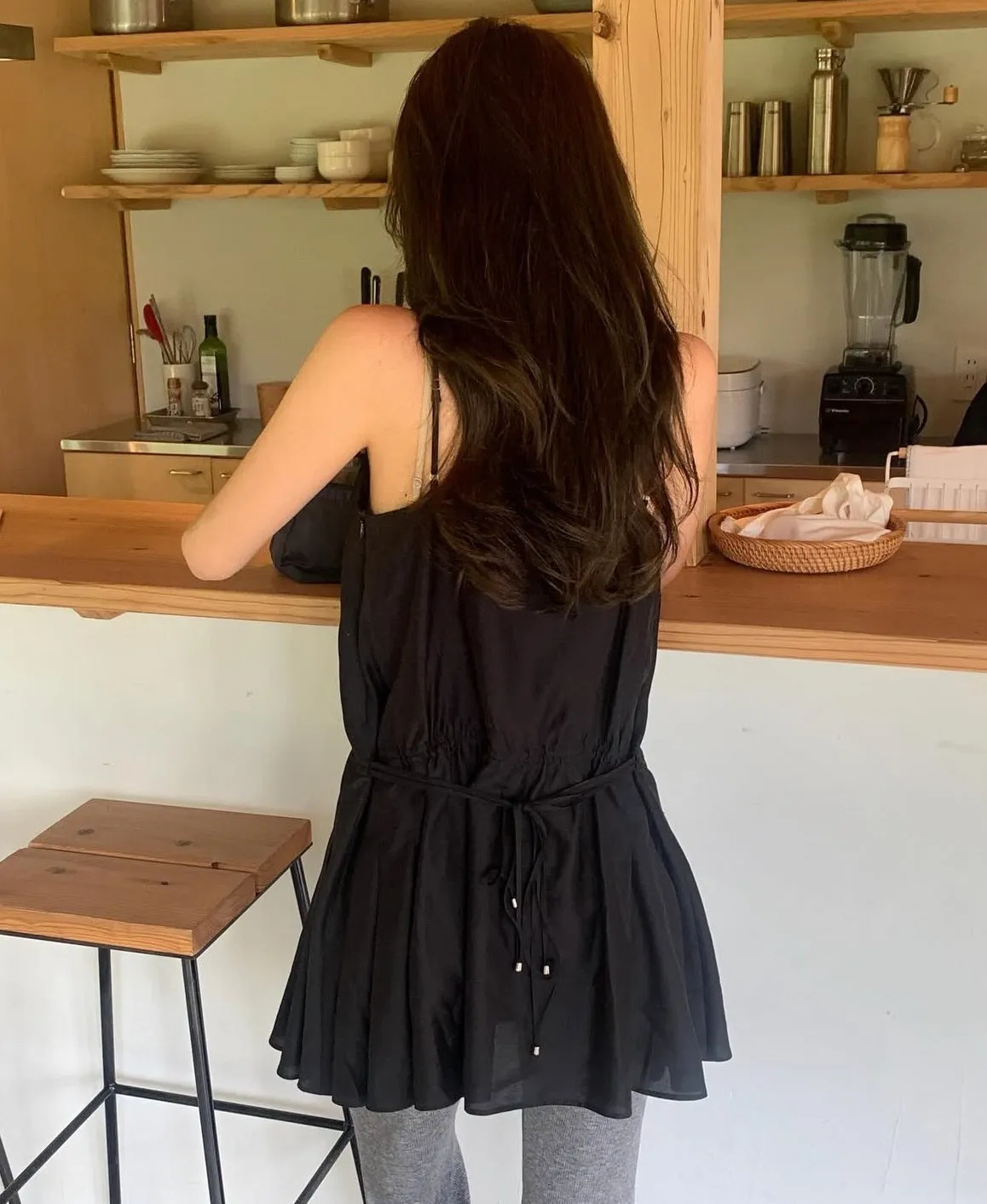 Drawstring skirt
