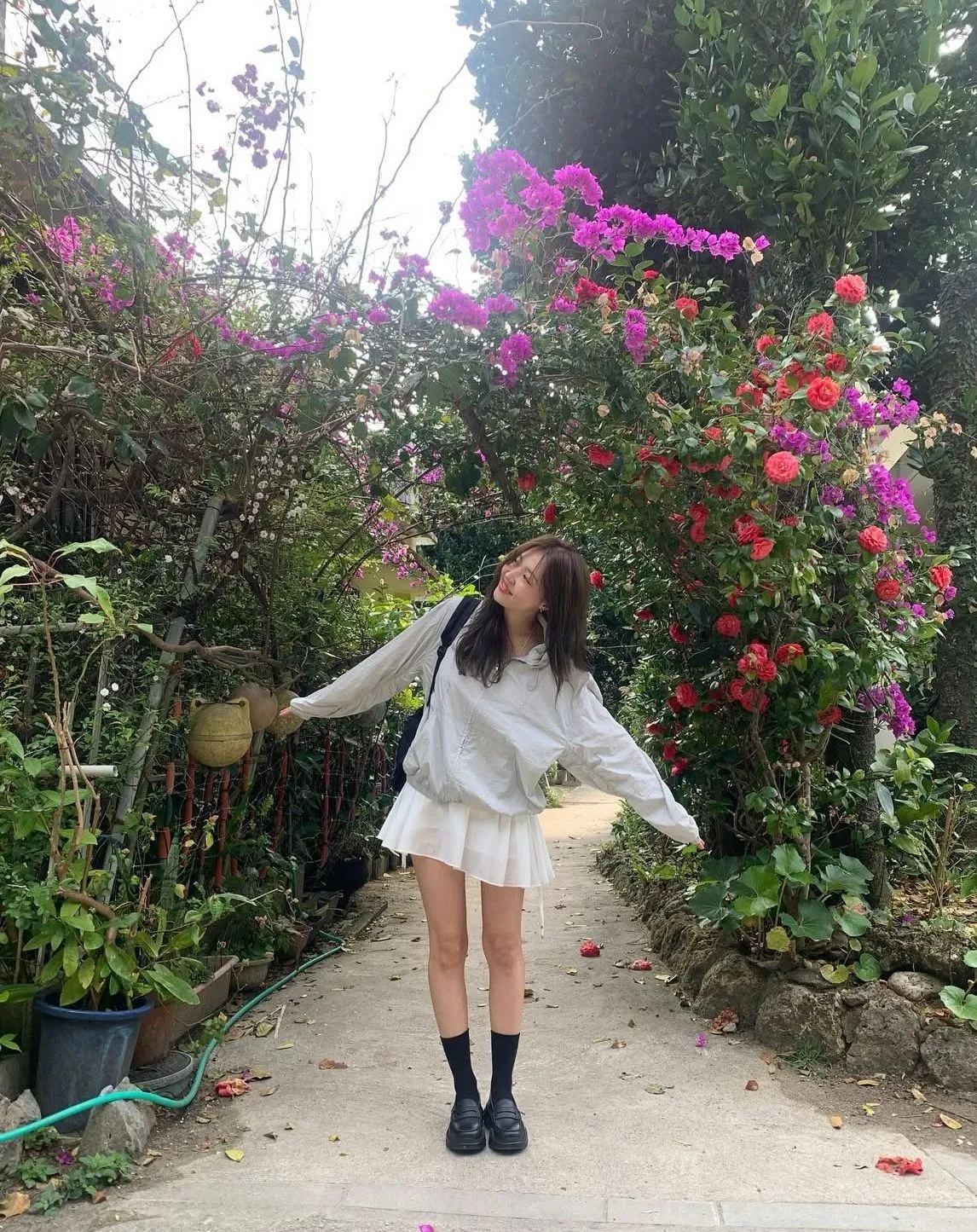 Drawstring skirt