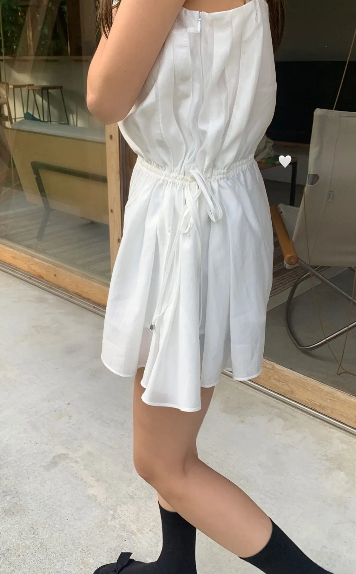 Drawstring skirt