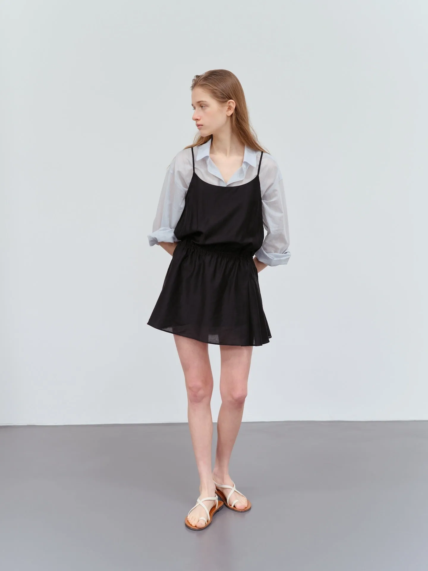 Drawstring skirt