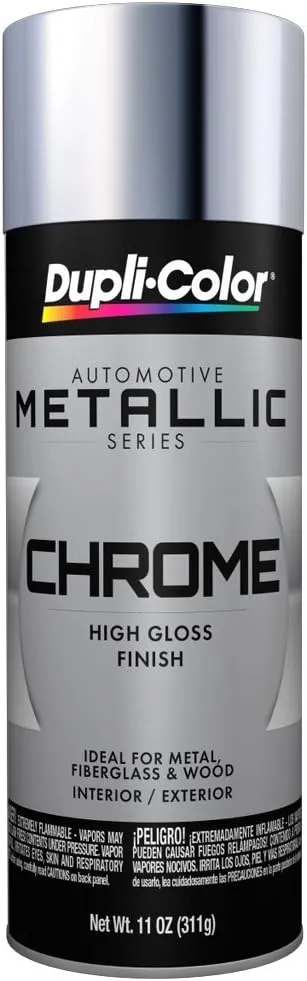 Dupli-Color ECS101007 Instant Enamel Metallic Automotive Paint – Chrome Spray Paint - 11 oz. Aerosol Can