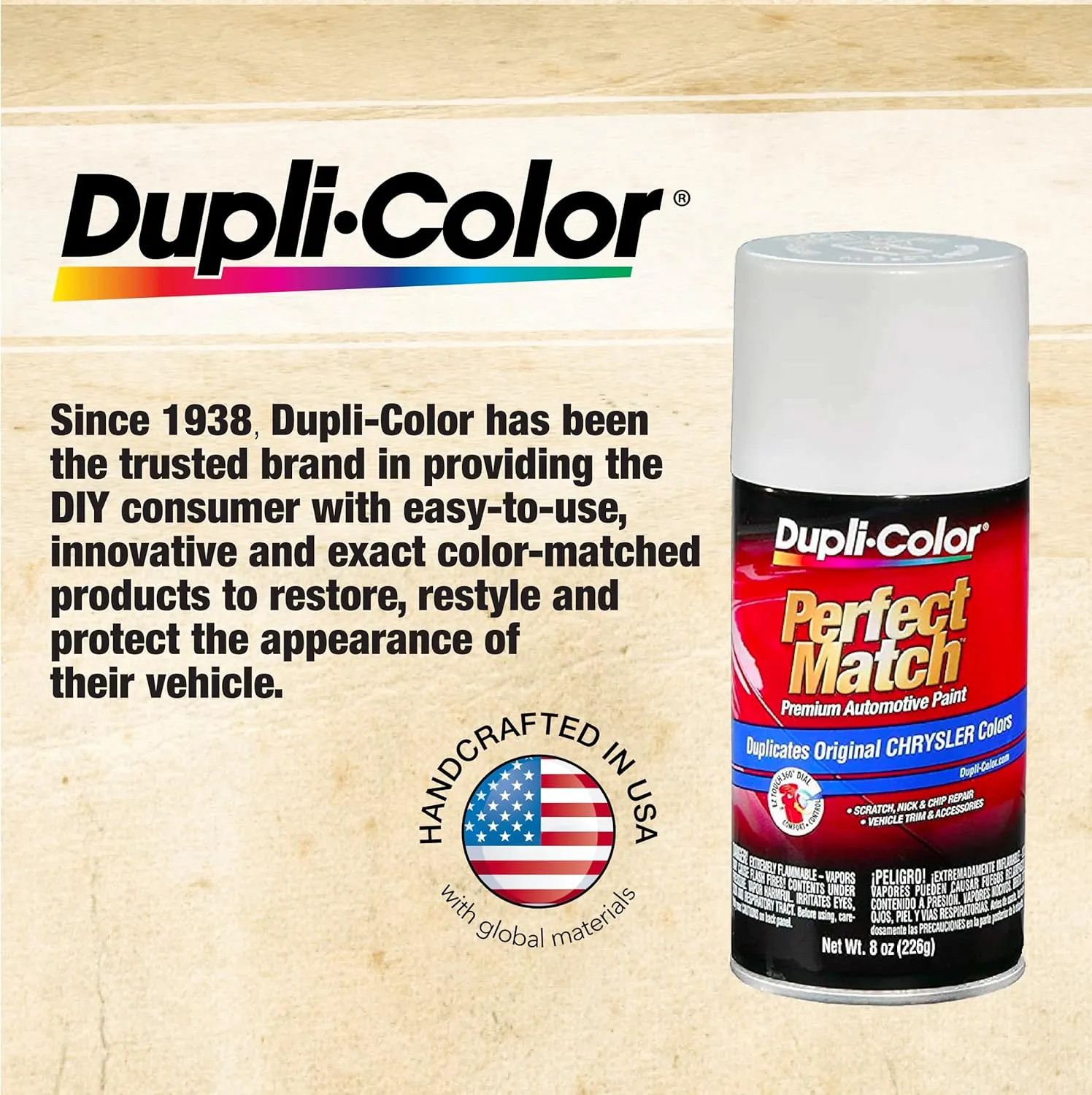 Dupli-Color ECS101007 Instant Enamel Metallic Automotive Paint – Chrome Spray Paint - 11 oz. Aerosol Can