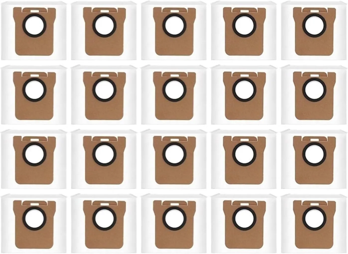 Dust Bag ，Compatible for Dreame， L20 Ultra L10s Ultra S10 S10 Pro Vacuum Cleaner Parts ，Compatible for Mijia，Compatible for Omni，1S B101CN Robot X10  X20  Accessorie Garbage Bags(25pcs)