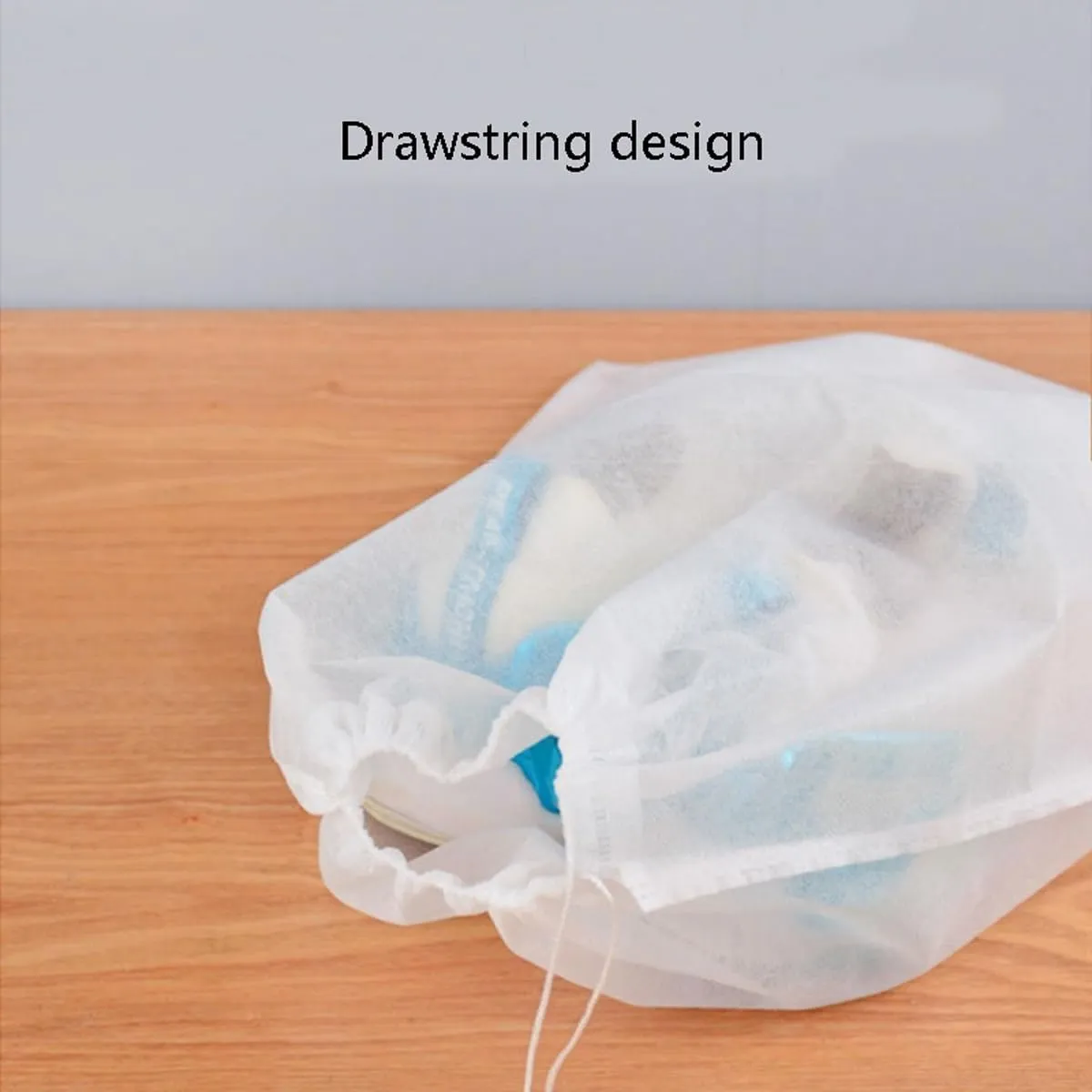 ECYC 12.6x18.9 inch 40 Pcs Shoes Dust Bags, Non-Woven Fabric Storage Pouches Breathable Drawstring Dust Covers for Handbags, Shoes, Purses