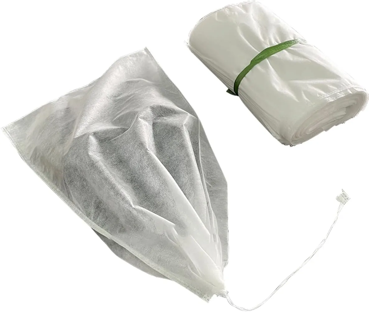 ECYC 12.6x18.9 inch 40 Pcs Shoes Dust Bags, Non-Woven Fabric Storage Pouches Breathable Drawstring Dust Covers for Handbags, Shoes, Purses