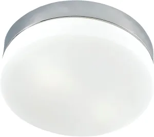 Elk Lighting FML1050-10-16M Disc LED Large Flushmount Opal Glass/Satin Nickel Finish Flush Mount, Metallic Grey