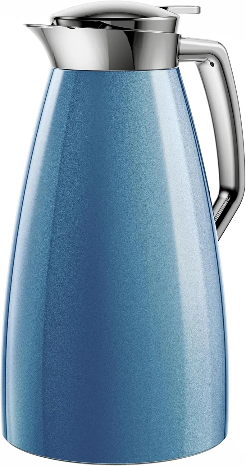 Emsa Plaza, ABS Plastic Thermos Flask 1 Litre Blue