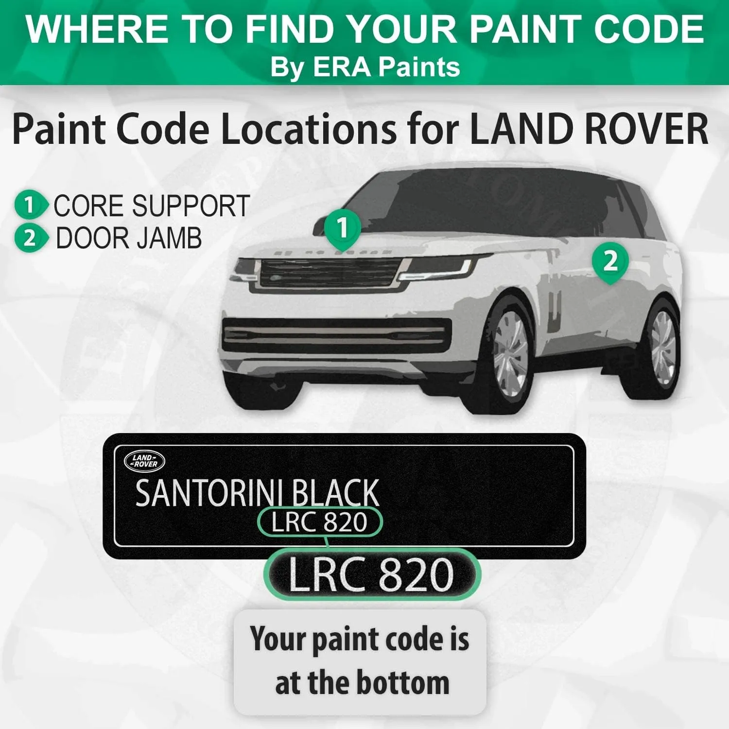 ERA Paints 2344/1CT/LOJ - Nolita Gray Metallic for LAND ROVER Exact Match Automotive Spray Paint Spray - Pro Kit w/ 2K 3680061 Clearcoat