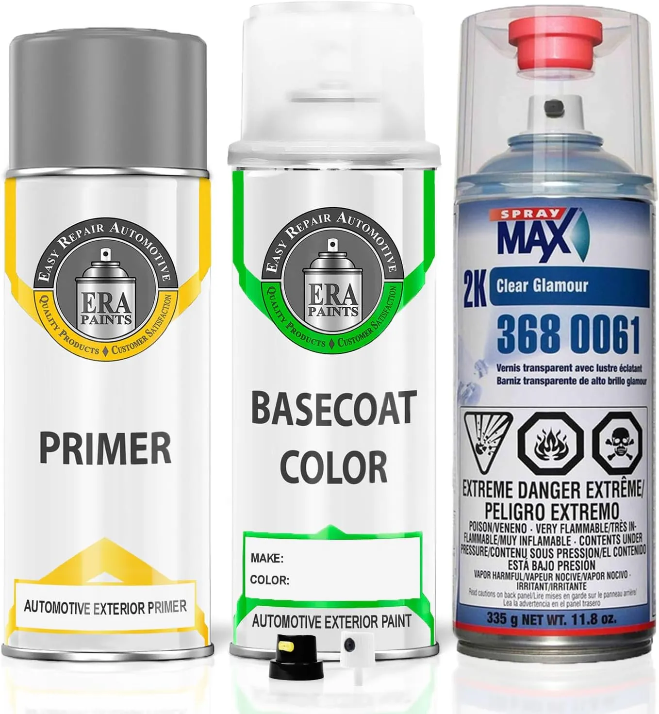 ERA Paints EAW - Pacific Sunset Metallic for NISSAN Exact Match Automotive Spray Paint Spray - Premium Kit w/ 2K 3680061 Clearcoat