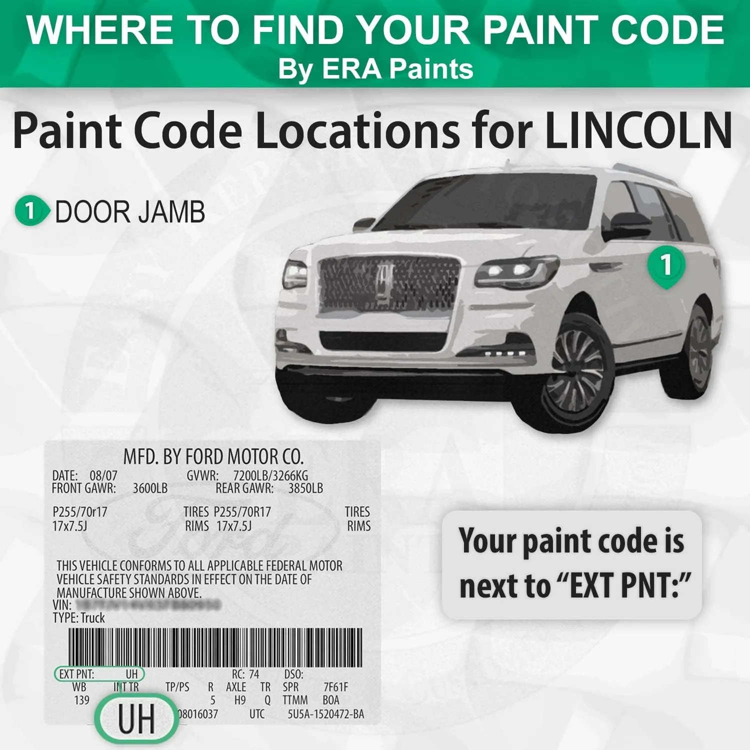 ERA Paints LL - Wedgewood Blue Metallic for LINCOLN Exact Match Automotive Spray Paint Spray - Pro Kit w/ 2K 3680061 Clearcoat